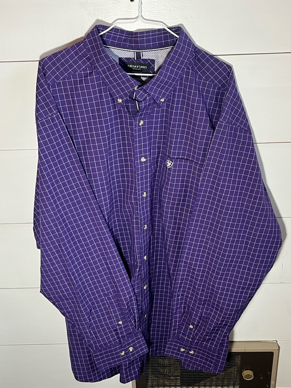 Ariat Men's Purple Western Button-Down Shirt